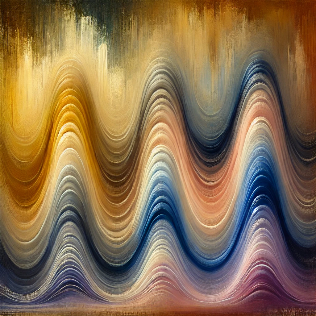abstract bell curve arc